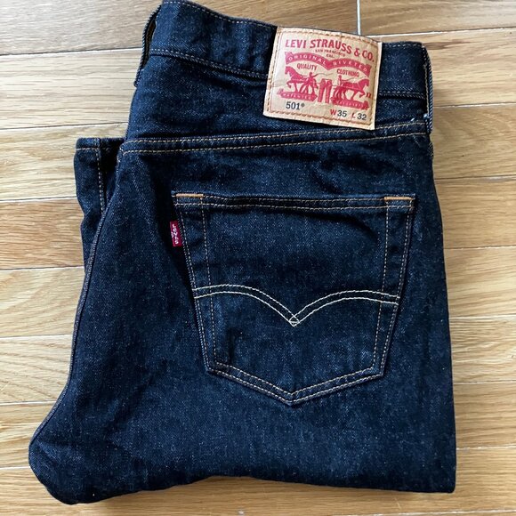 Men's Levis Shrink to Fit - Shrunk - 501 jeans 34x30 - Picture 2 of 9